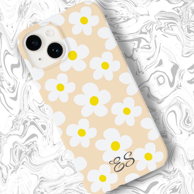 Coques Case-Mate iPhone Mélange poches rétro sur poutres fleuries (Créateur téléchargé)