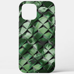 Case-Mate iPhone Case Mélanger les carrés 3D avec l'image vert foncé de