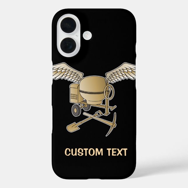 Coques Case-Mate iPhone Mélangeur en béton beige (Verso)