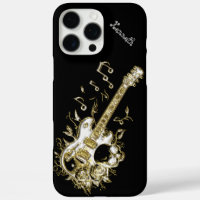 Mélodie de Guitare d'or en mouvement
