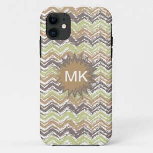 Coque iPhone 11 Melon Brandy Scribble ZigZag Motif
