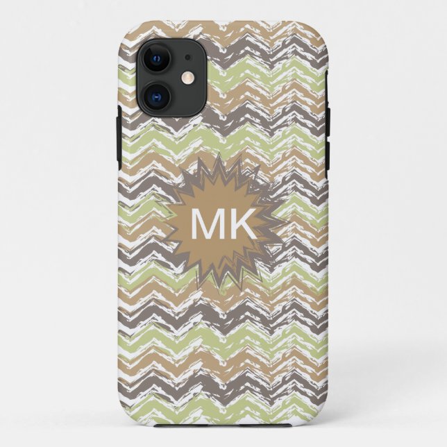 Coques Case-Mate iPhone Melon Brandy Scribble ZigZag Motif (Dos)