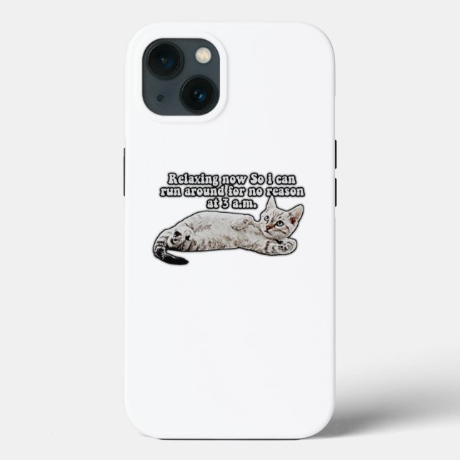 Coques Case-Mate iPhone Mème de chat drôle en colère pour les propriétaire (Verso)