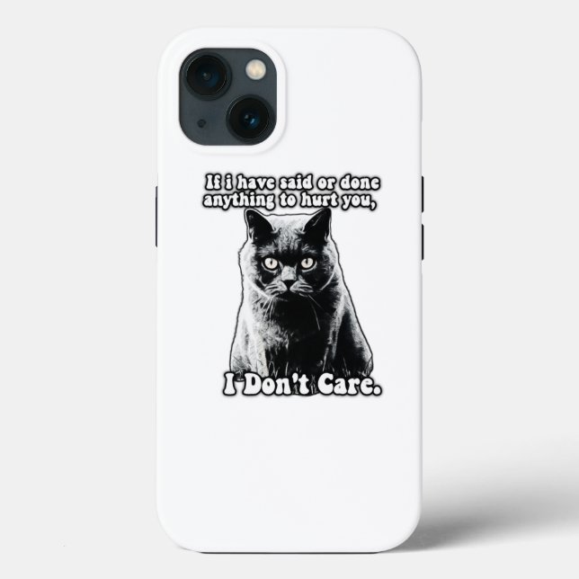 Coques Case-Mate iPhone Mème drôle de chat grincheux pour les personnes et (Verso)