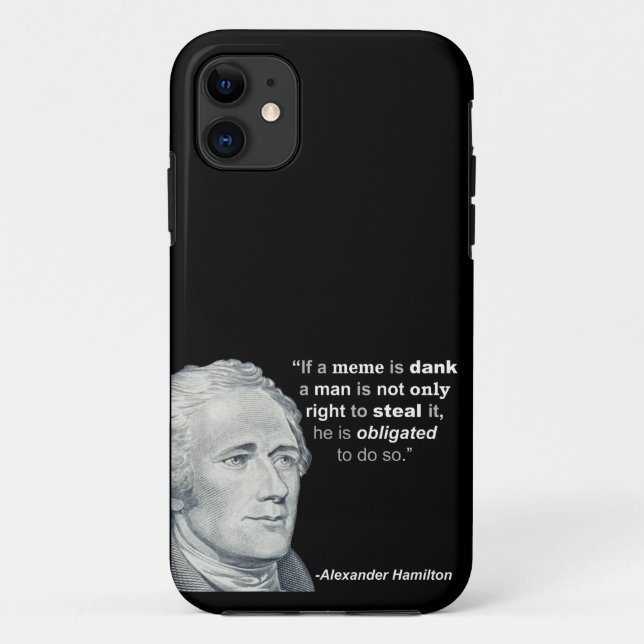 Coques Case-Mate iPhone Meme humide d'Alexander Hamilton - cas de (Dos)