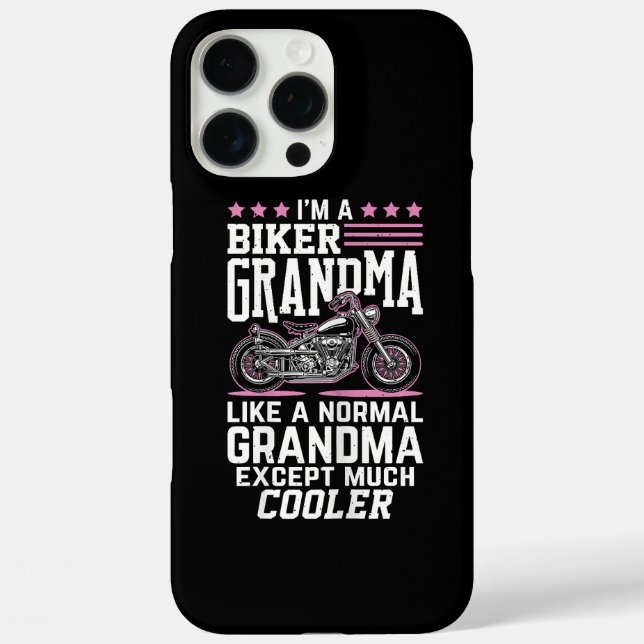 Coques Case-Mate iPhone Mémé motard - Grand-mère moto Mémé motard (Verso)