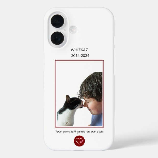 Coques Case-Mate iPhone Mémorial aux animaux de compagnie "Pailles gauche  (Verso)