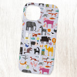 Coque Case-Mate iPhone Ménagerie animale<br><div class="desc">Toutes sortes d'animaux amusants et la faune pour les amoureux des animaux partout. Animaux de safari,  ferme,  oiseaux,  animaux domestiques et animaux sauvages. Un monstre semble aussi s'être faufilé. Art original de Nic Squirrell.</div>