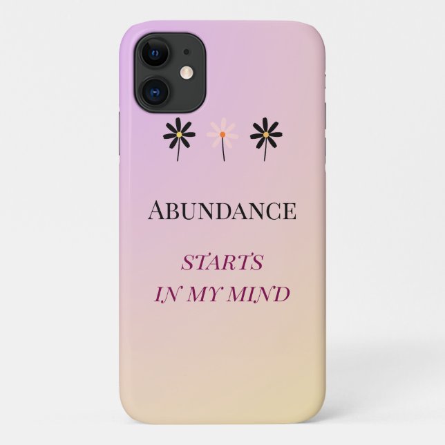 Coques Case-Mate iPhone Mentalité d'abondance – Fleurs d'abondance (Dos)