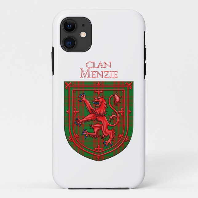Coques Case-Mate iPhone Menzie Tartan Scottish Plaid Lion Rampant (Dos)