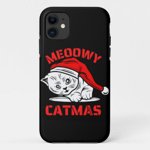 Case-Mate iPhone Case MEOOWY CATMAS drôle chat de Noël