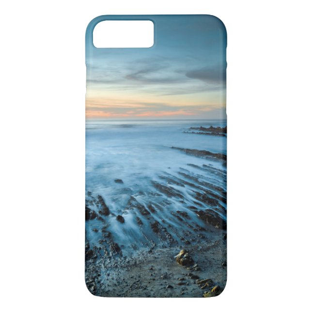Coques Case-Mate iPhone Mer bleue au coucher du soleil, Californie (Dos)