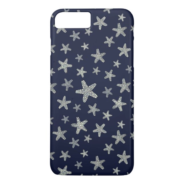 Coques Case-Mate iPhone Mer de motif d'étoiles de mer (Dos)