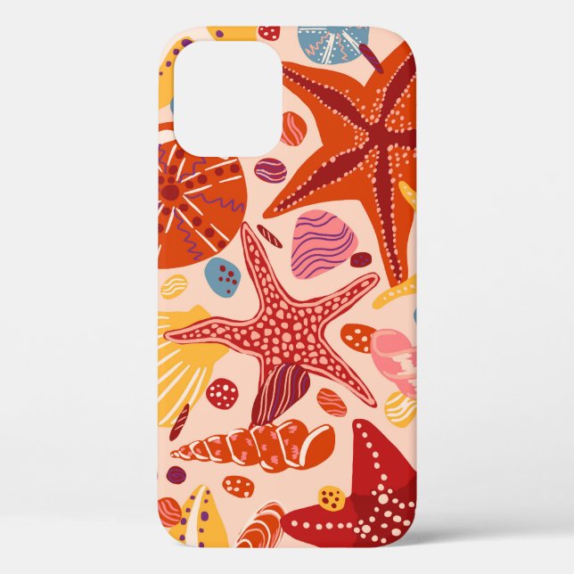 Coques Case-Mate iPhone Mer d'été scandinave : Starfish Motif (Verso)