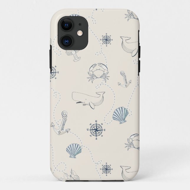 Coques Case-Mate iPhone Mer marine (Dos)