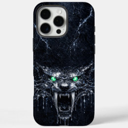 Coque iPhone 16 Pro Max Mercure Sabretooth Vert Émeraude Yeux