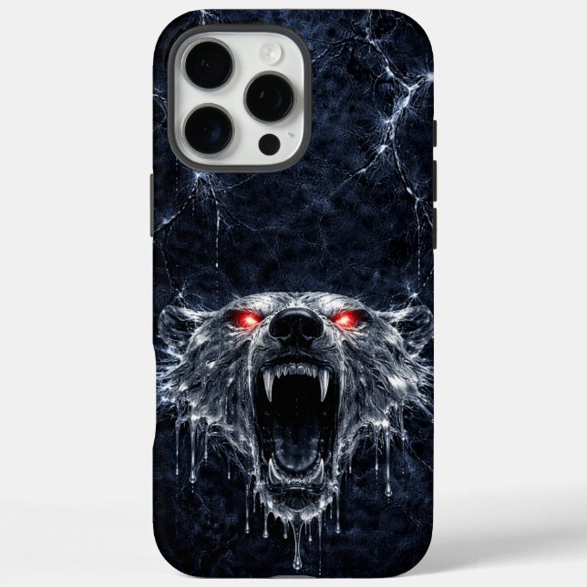 Coques Case-Mate iPhone Mercury Polar Bear Red Ruby Eyes Glacial (Verso)