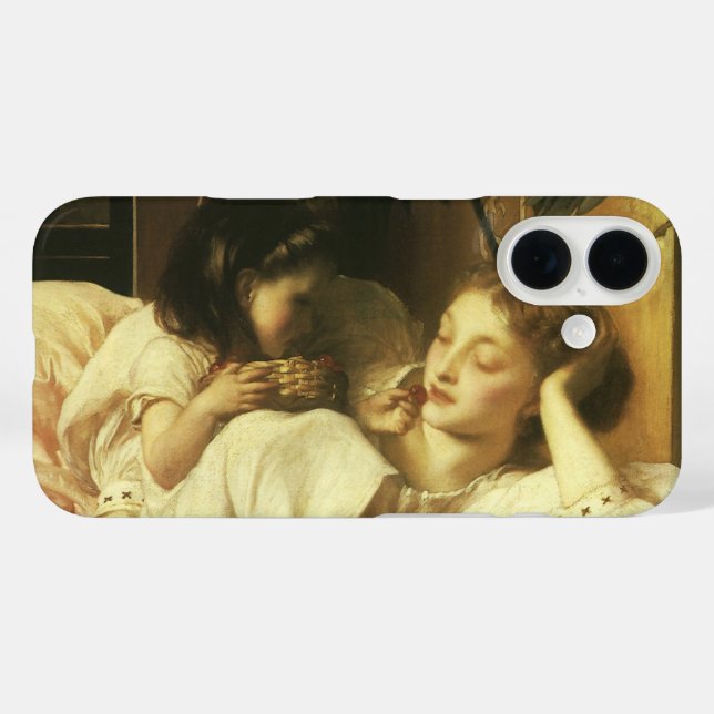 Coques Case-Mate iPhone Mère et Enfant (alias Cerises) par Lord Leighton (Verso (horizontal))