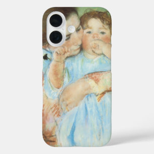 Coque Pour iPhone 16 Mère et Enfant par Mary Cassatt, Beaux-Arts Ancien