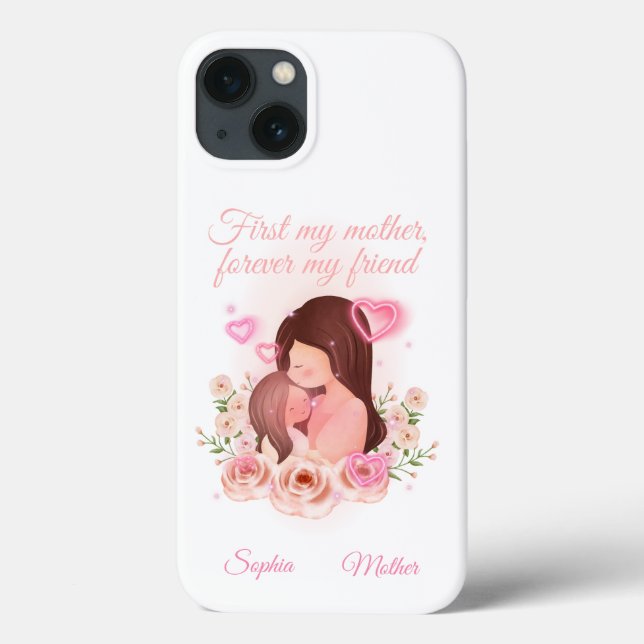 Coques Case-Mate iPhone Mère et fille, noms personnalisés (Verso)