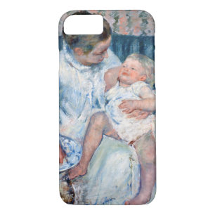 Case-Mate iPhone Case Mère sur le point de laver son enfant endormi, Cas