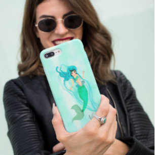 Case-Mate iPhone Case Mermaid Green Tail Girl Blue Personnel