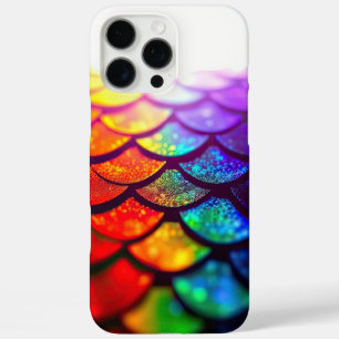 Coque iPhone 16 Pro Max Mermaid Shimmer Iridescente Scales Rainbow Dragon