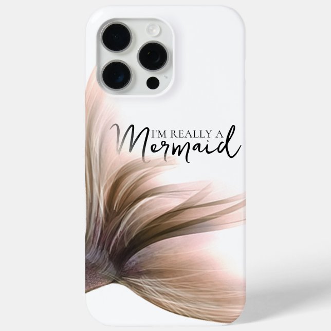 Coques Case-Mate iPhone #MermaidLife Im Really a Mermaid | Rose Gold Tail (Verso)