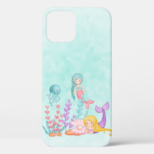 Case-Mate iPhone Case Mermaids et méduses sous l'aquarelle marine