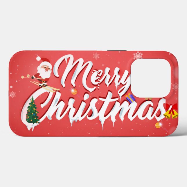 Coques Case-Mate iPhone Merry christmas (Verso (horizontal))