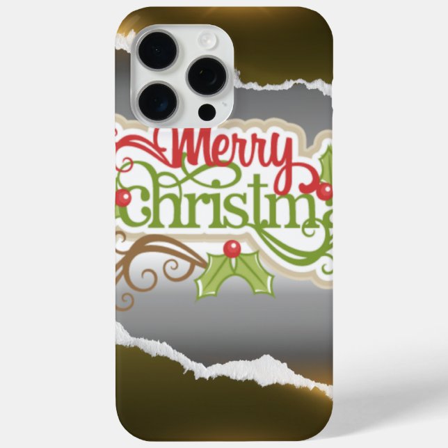 Coques Case-Mate iPhone Merry Christmas  (Verso)