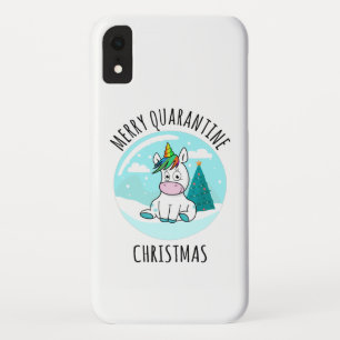 Case-Mate iPhone Case Merry Quarantine Christmas Unicorn