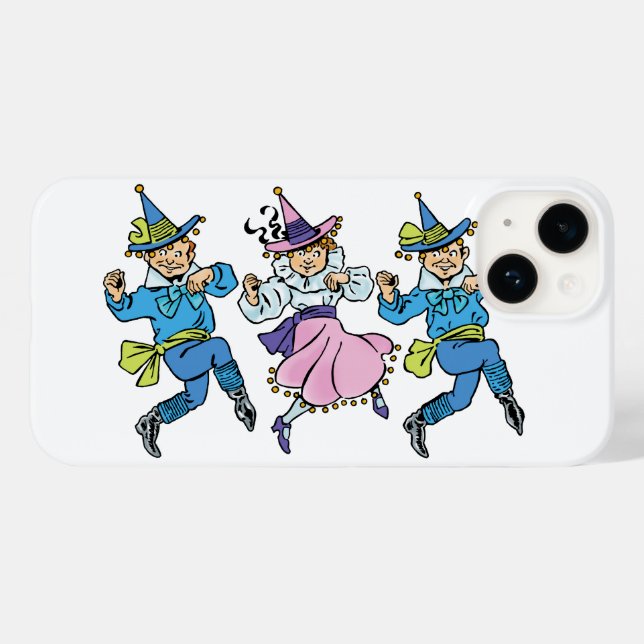 Coques Case-Mate iPhone Merveilleux Magicien d'Oz, Mignons Munchkins Danse (Verso (horizontal))
