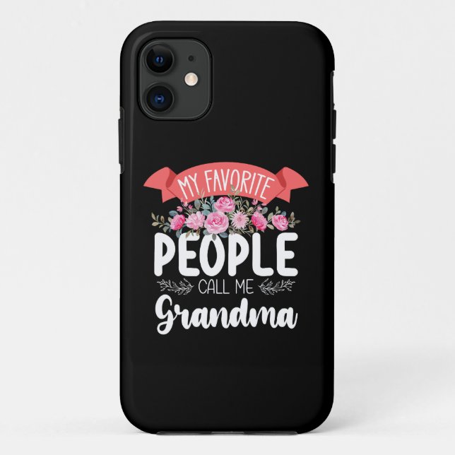 Coques Case-Mate iPhone Mes personnes préférées m'appellent grand-mère pou (Dos)