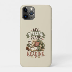 Case-Mate iPhone Case Mes plans de week-end Lecture Amoureux des livres