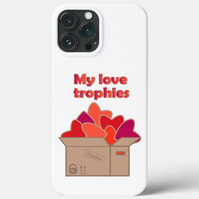 Coques Case-Mate iPhone Mes trophées d'amour dans une boîte pleine de coeu (Verso)