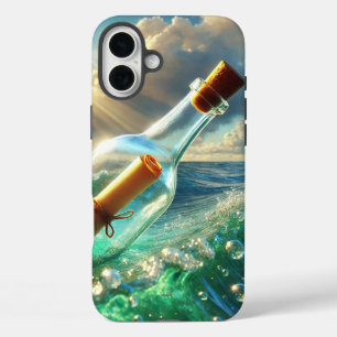 Coque Pour iPhone 16 Plus Message dans un boîtier téléphonique en bouteille
