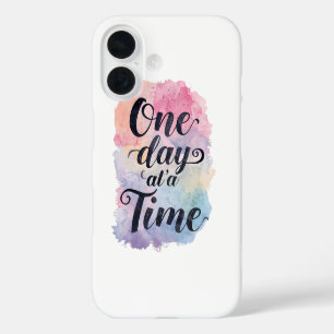 Coque Pour iPhone 16 Message de motivation à l'aquarelle douce