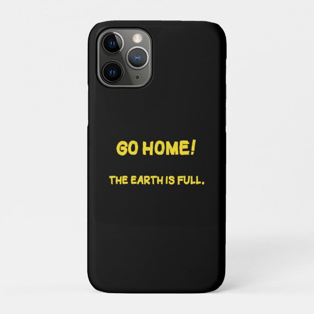 Coques Case-Mate iPhone Message Interplanétaire Amusant - La Terre Est Ple (Dos)