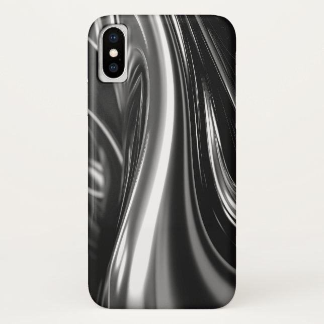 Coques Case-Mate iPhone Métal argenté coulant (Dos)