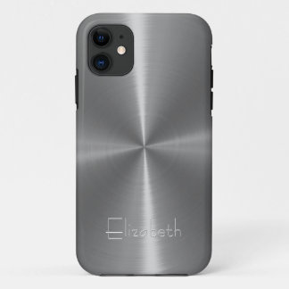Coque Case-Mate iPhone Métal argenté en acier brillant