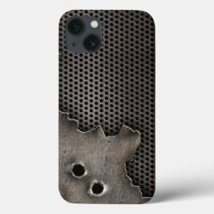 Coque Case-Mate iPhone Métal avec l'arrière - plan de trous de balle