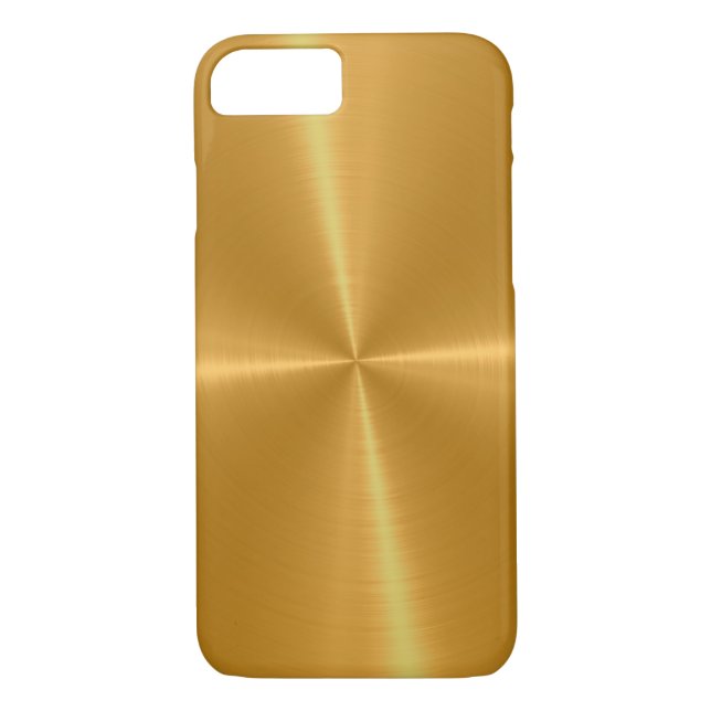 Coques Case-Mate iPhone Métal brillant d'acier inoxydable d'or (Dos)