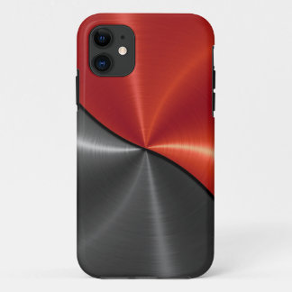 Case-Mate iPhone Case Métal en acier brillant rouge argent 3
