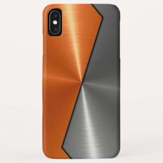 Case-Mate iPhone Case Métal en acier inoxydable argenté et orange