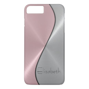 Case-Mate iPhone Case Métal en acier inoxydable argenté et rose