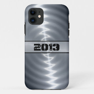 Coque iPhone 11 Métal en acier inoxydable brillant en argent 11