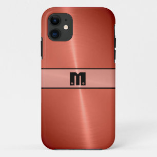 Case-Mate iPhone Case Métal en acier inoxydable brillant rouge