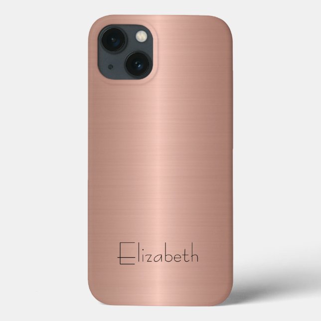 Coques Case-Mate iPhone Métal en acier inoxydable bronze (Verso)