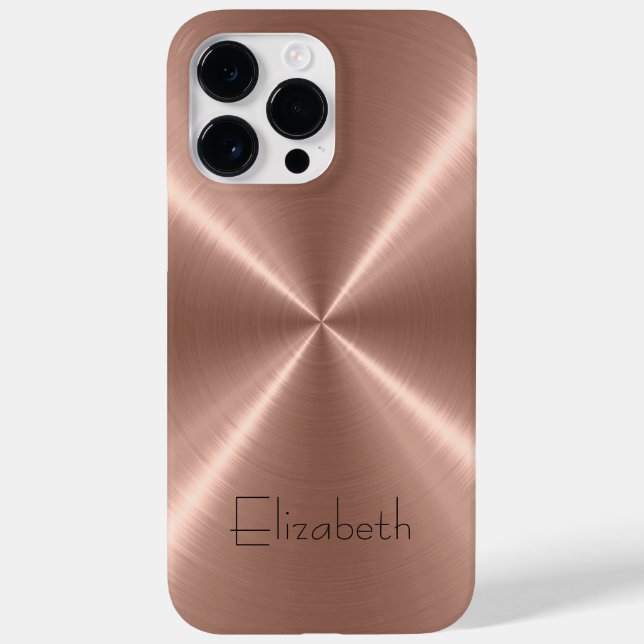 Coques Case-Mate iPhone Métal en acier inoxydable bronze (Verso)